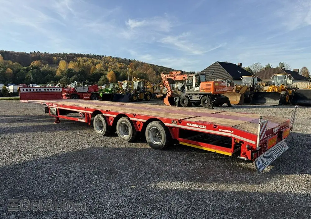 FAYMONVILLE Niskopodłogowa Telemega Rozciągana 7m 3-Osiowa Oś skrętna 