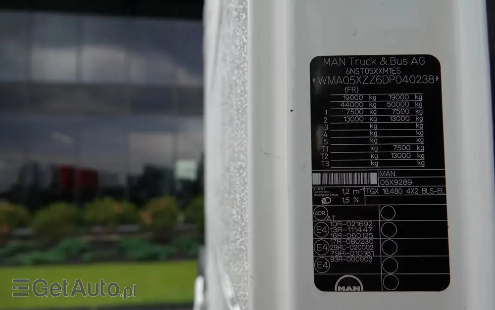 MAN TGX 18.480 / RETARDER / EURO 5 / EEV / SPROWADZONY / 