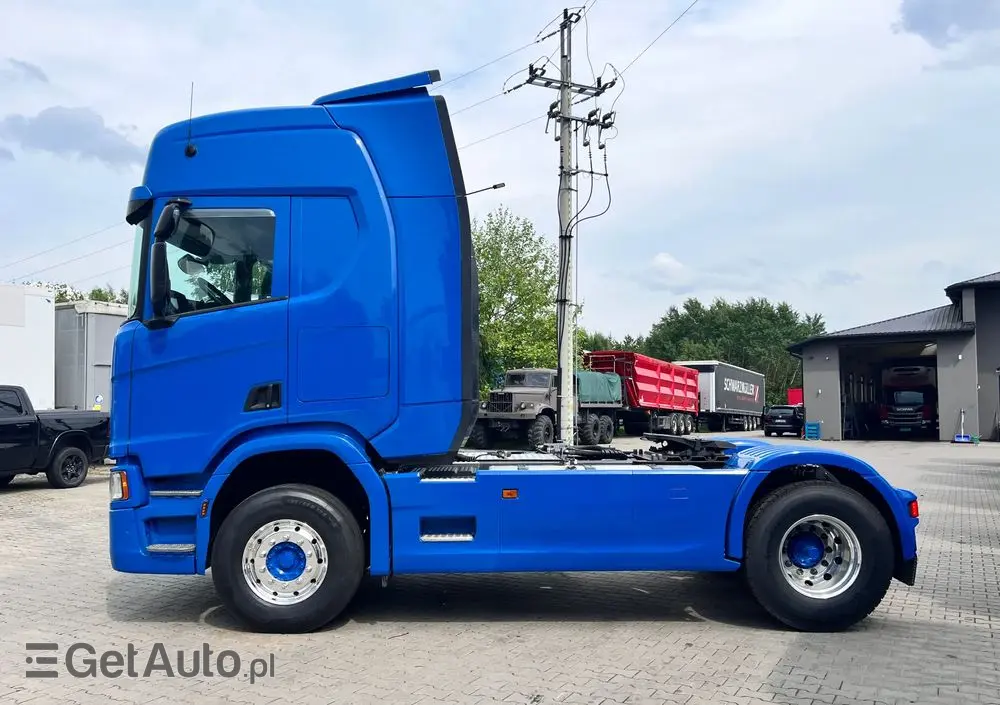 SCANIA R500 2020 cała na poduszce z hydrauliką z Niemiec kontrakt serwisowy ASO 