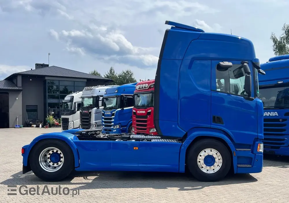 SCANIA R500 2020 cała na poduszce z hydrauliką z Niemiec kontrakt serwisowy ASO 