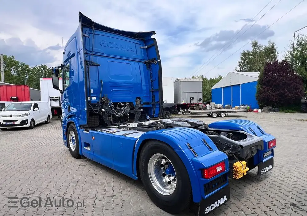 SCANIA R500 2020 cała na poduszce z hydrauliką z Niemiec kontrakt serwisowy ASO 