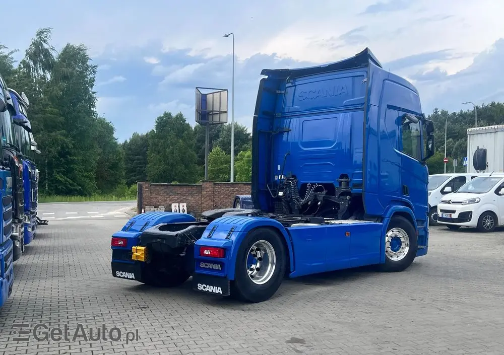 SCANIA R500 2020 cała na poduszce z hydrauliką z Niemiec kontrakt serwisowy ASO 