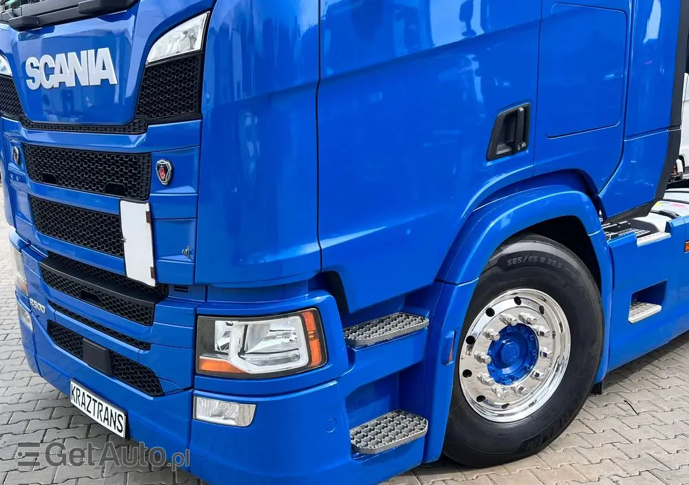 SCANIA R500 2020 cała na poduszce z hydrauliką z Niemiec kontrakt serwisowy ASO 