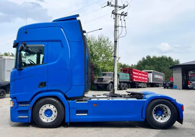 SCANIA R500 2020 cała na poduszce z hydrauliką z Niemiec kontrakt serwisowy ASO 