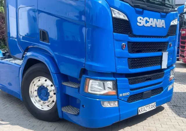 SCANIA R500 2020 cała na poduszce z hydrauliką z Niemiec kontrakt serwisowy ASO 