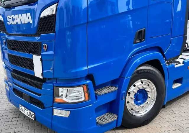 SCANIA R500 2020 cała na poduszce z hydrauliką z Niemiec kontrakt serwisowy ASO 