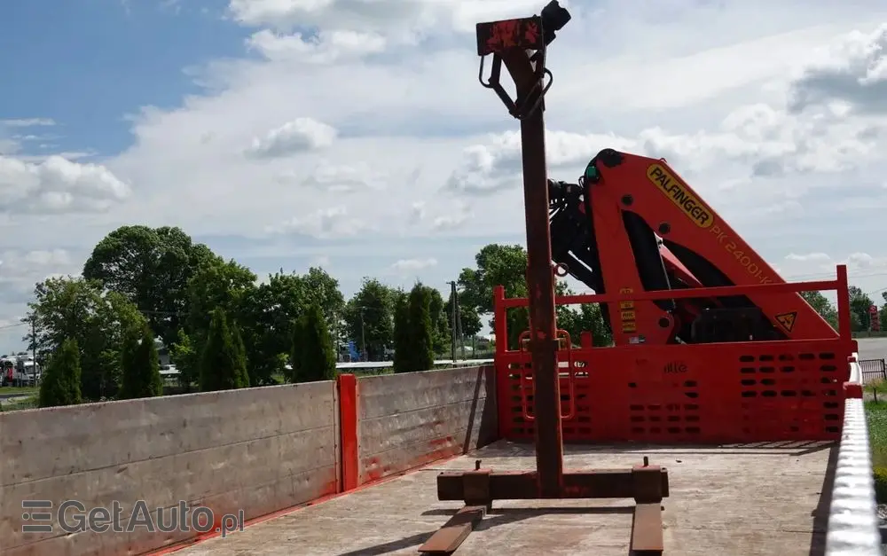 RENAULT C 430 / 8x4 / SKRZYNIOWY 7 M + HDS PALFINGER PK 24001-K C / WYSÓW 12,5M / STEROWANIE RADIOWE / WIDŁY / ROTATOR / SPROWADZONY 