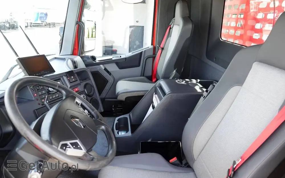 RENAULT C 430 / 8x4 / SKRZYNIOWY 7 M + HDS PALFINGER PK 24001-K C / WYSÓW 12,5M / STEROWANIE RADIOWE / WIDŁY / ROTATOR / SPROWADZONY 