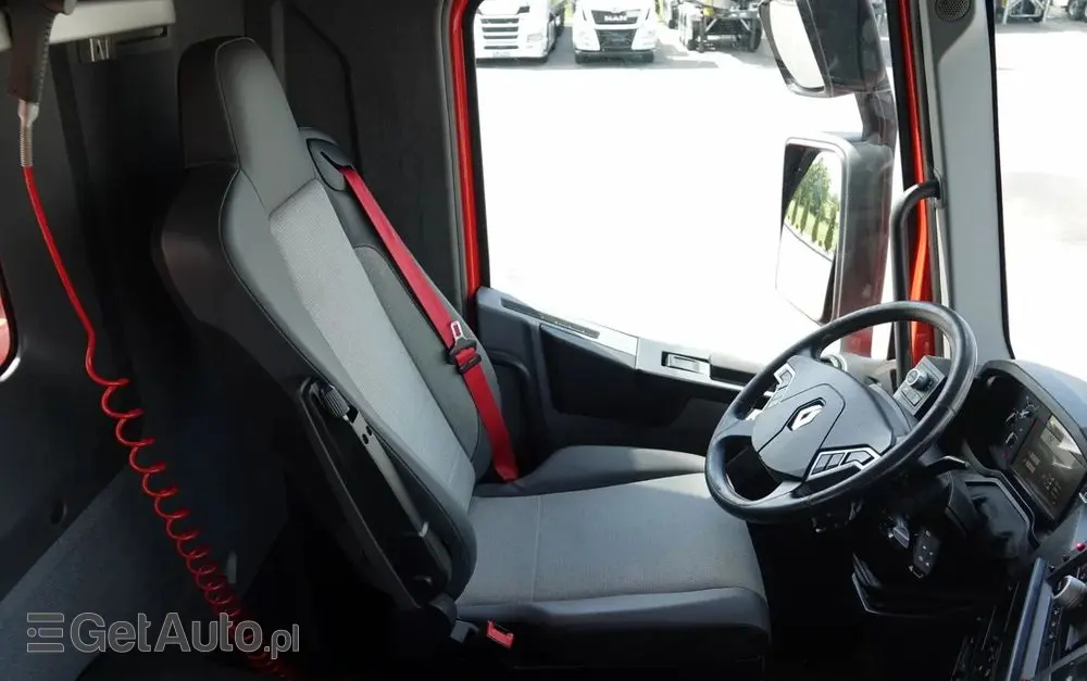 RENAULT C 430 / 8x4 / SKRZYNIOWY 7 M + HDS PALFINGER PK 24001-K C / WYSÓW 12,5M / STEROWANIE RADIOWE / WIDŁY / ROTATOR / SPROWADZONY 