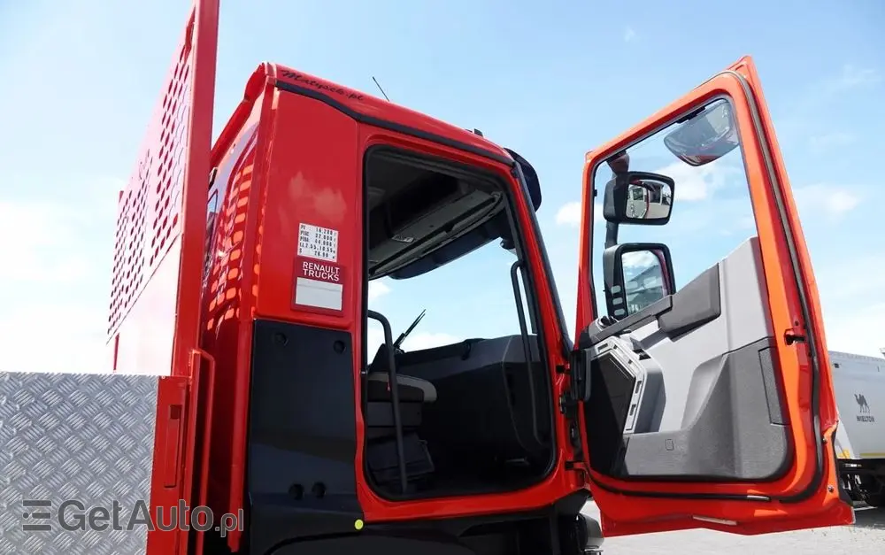 RENAULT C 430 / 8x4 / SKRZYNIOWY 7 M + HDS PALFINGER PK 24001-K C / WYSÓW 12,5M / STEROWANIE RADIOWE / WIDŁY / ROTATOR / SPROWADZONY 