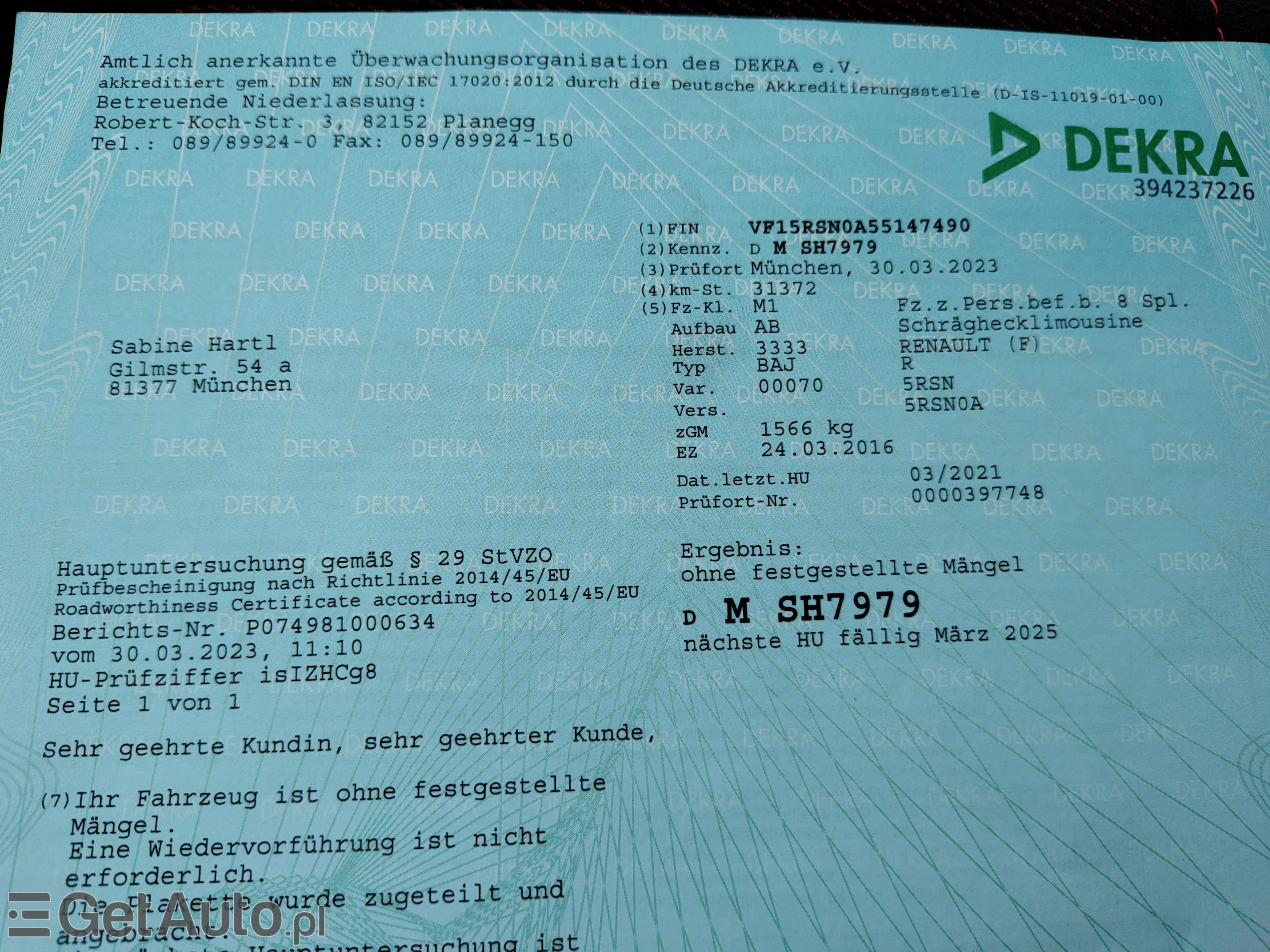 RENAULT Clio Alize 75