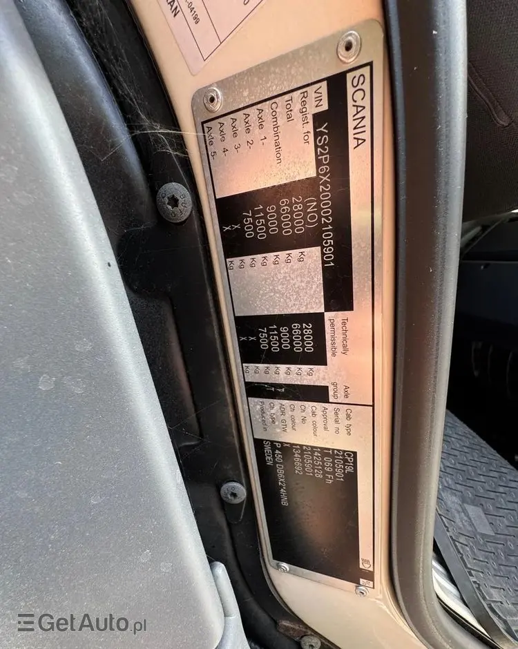 SCANIA Scania P 450 / CHŁODNIA + WINDA / 23 PALETY / EURO6 / OŚ SKRĘTNA / CARRIER/ ASO 