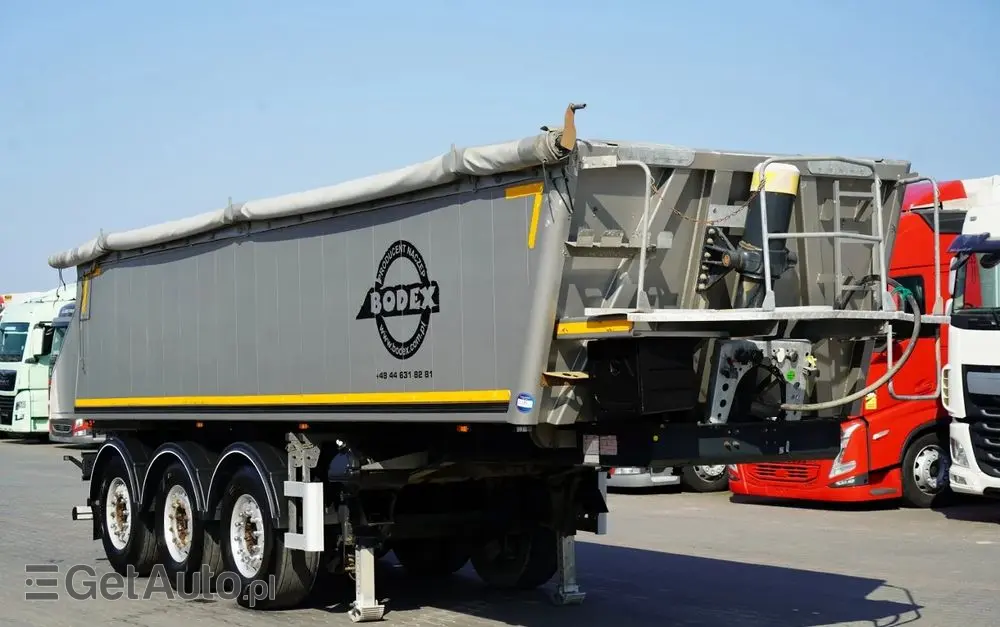 BODEX WYWROTKA 25 m3 / ALUMINIOWA / 2X OŚ PODNOSZONA / 5 300 KG / ALUFELGI / 