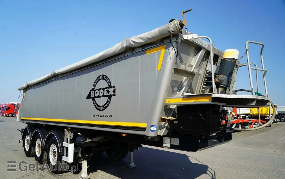 BODEX WYWROTKA 25 m3 / ALUMINIOWA / 2X OŚ PODNOSZONA / 5 300 KG / ALUFELGI / 