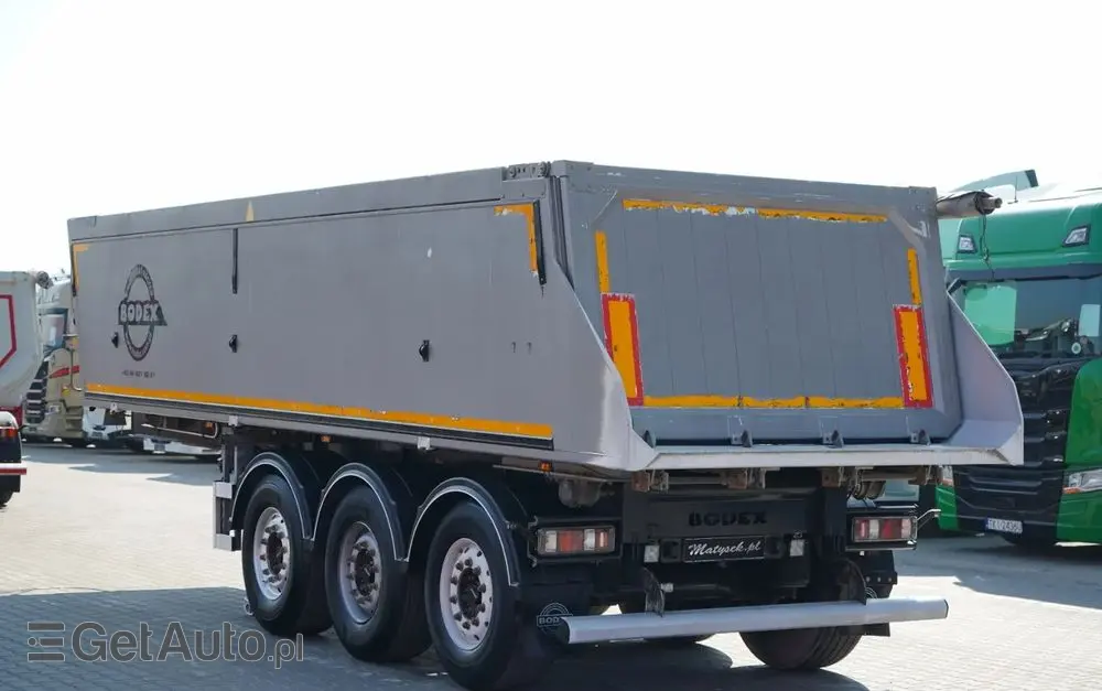 BODEX WYWROTKA 25 m3 / ALUMINIOWA / 2X OŚ PODNOSZONA / 5 300 KG / ALUFELGI / 