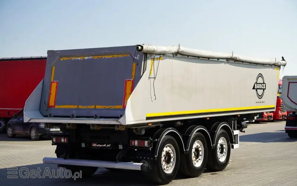 BODEX WYWROTKA 25 m3 / ALUMINIOWA / 2X OŚ PODNOSZONA / 5 300 KG / ALUFELGI / 