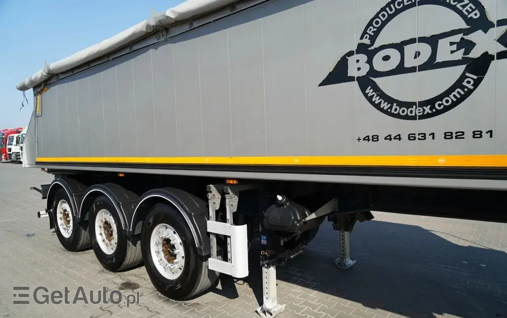 BODEX WYWROTKA 25 m3 / ALUMINIOWA / 2X OŚ PODNOSZONA / 5 300 KG / ALUFELGI / 
