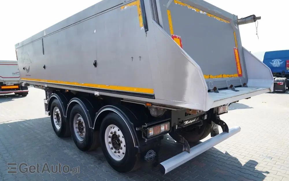 BODEX WYWROTKA 25 m3 / ALUMINIOWA / 2X OŚ PODNOSZONA / 5 300 KG / ALUFELGI / 