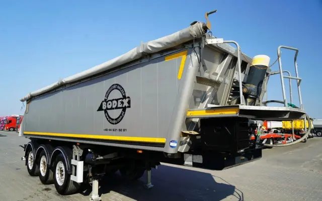 BODEX WYWROTKA 25 m3 / ALUMINIOWA / 2X OŚ PODNOSZONA / 5 300 KG / ALUFELGI / 