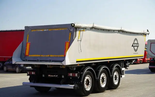 BODEX WYWROTKA 25 m3 / ALUMINIOWA / 2X OŚ PODNOSZONA / 5 300 KG / ALUFELGI / 