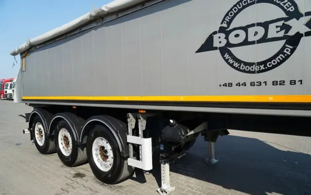 BODEX WYWROTKA 25 m3 / ALUMINIOWA / 2X OŚ PODNOSZONA / 5 300 KG / ALUFELGI / 