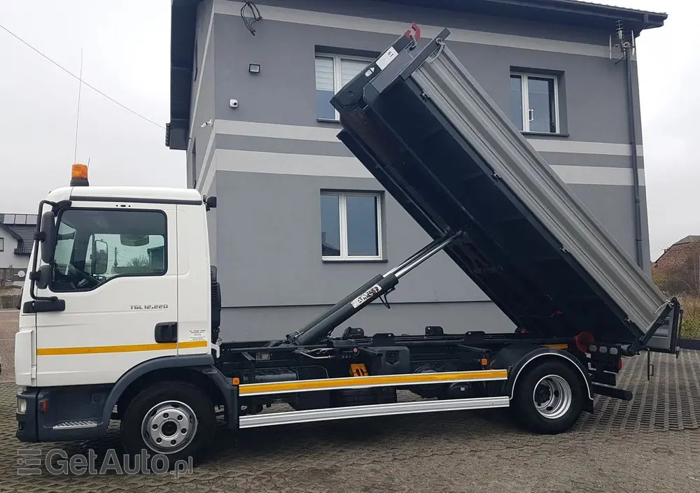 MAN TGL WYWROTKA KIPER HAKOWIEC 12.220 KLIMA 4x2 DO KONTENERÓW 