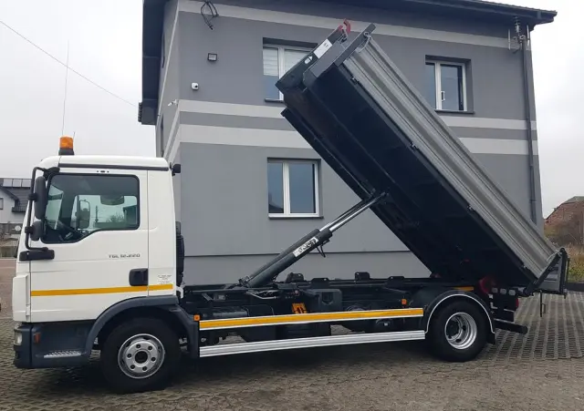 MAN TGL WYWROTKA KIPER HAKOWIEC 12.220 KLIMA 4x2 DO KONTENERÓW 