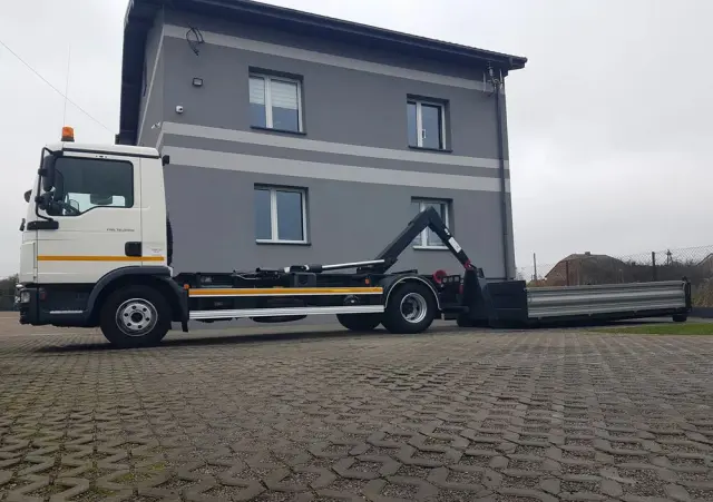 MAN TGL WYWROTKA KIPER HAKOWIEC 12.220 KLIMA 4x2 DO KONTENERÓW 