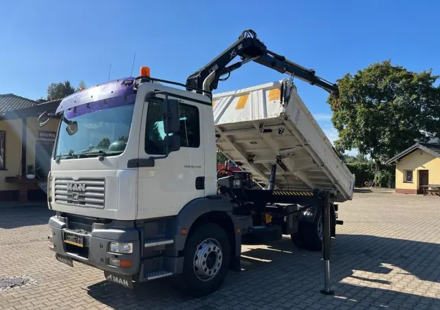 MAN 18.240 TGM wywrotka 3-str. MEILLER, z HDS HIAB 099, manual 
