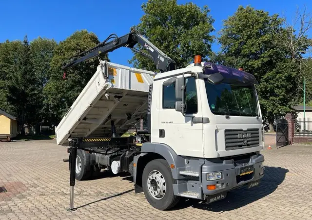MAN 18.240 TGM wywrotka 3-str. MEILLER, z HDS HIAB 099, manual 