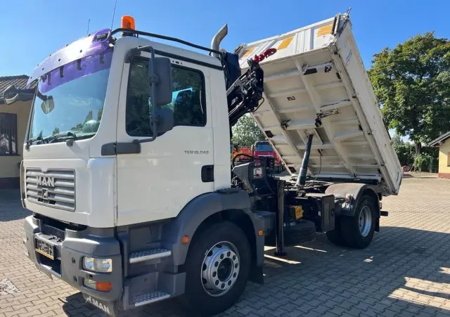 MAN 18.240 TGM wywrotka 3-str. MEILLER, z HDS HIAB 099, manual 