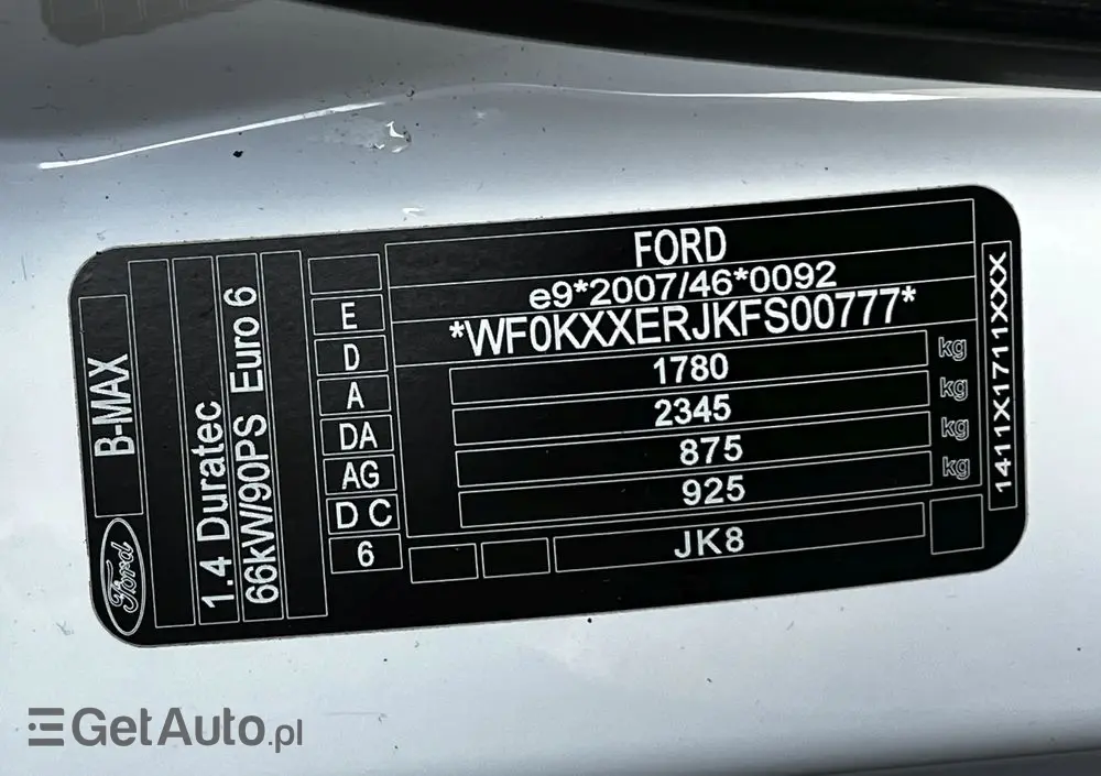 FORD B-MAX 1.4 Titanium