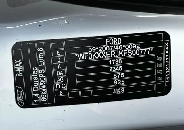 FORD B-MAX 1.4 Titanium