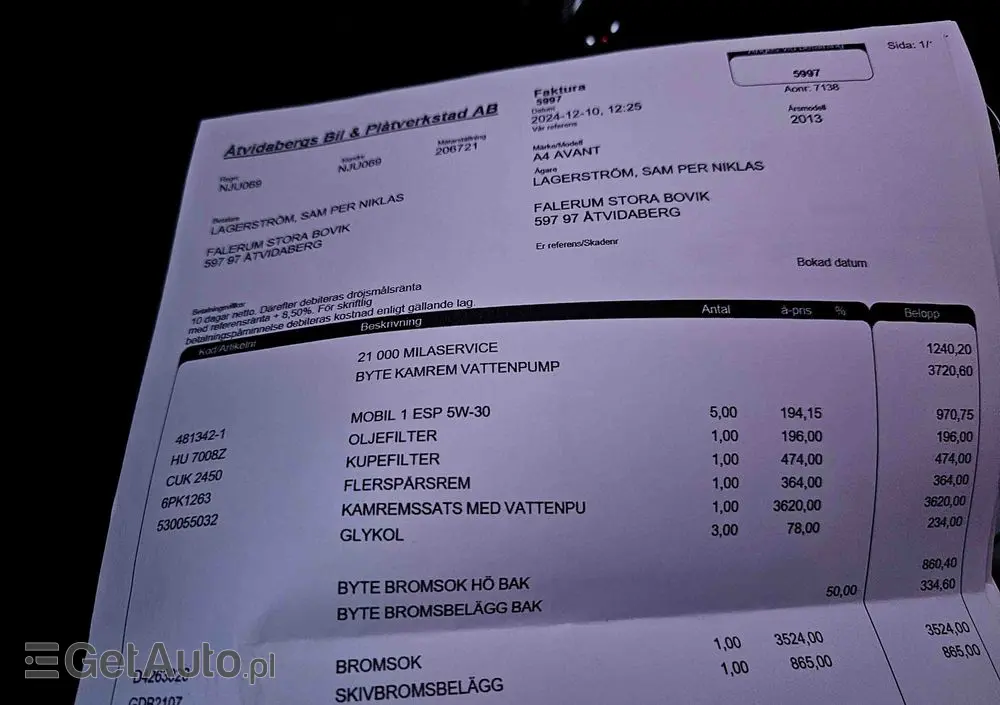 AUDI A4 Avant 2.0 TDI DPF quattro Attraction