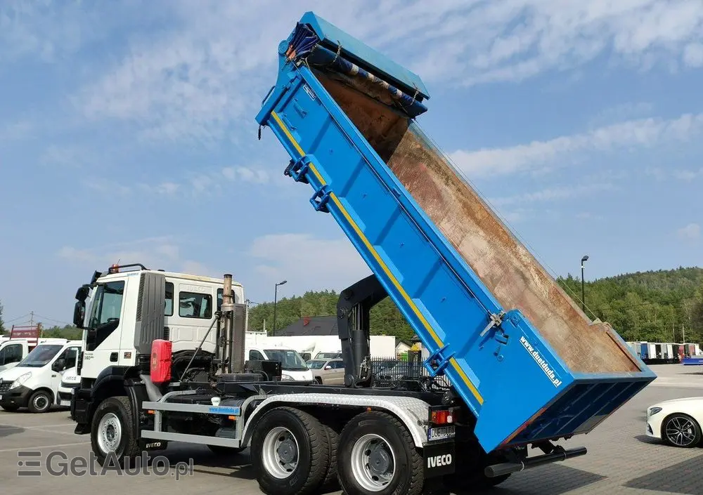 IVECO Trakker 360 EEV Manual 6x4 Wywrot 3-stronny Hydroburta Bok i Tył 