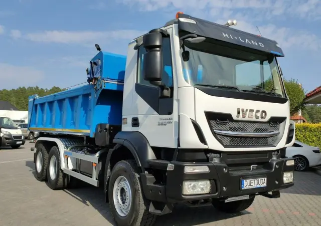 IVECO Trakker 360 EEV Manual 6x4 Wywrot 3-stronny Hydroburta Bok i Tył 