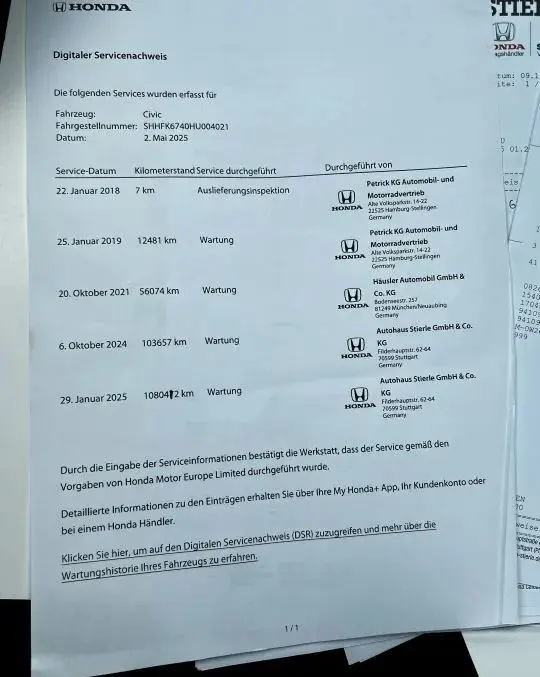 HONDA Civic 1.0 i-VTEC Turbo Executive