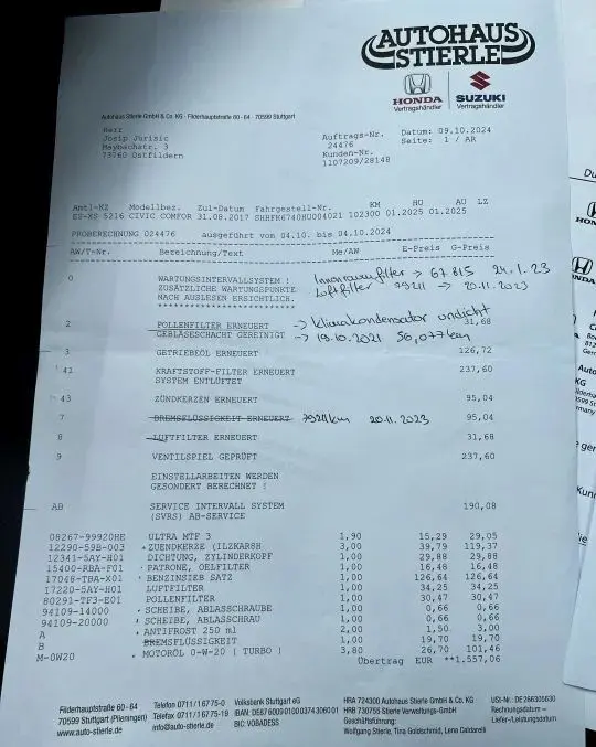 HONDA Civic 1.0 i-VTEC Turbo Executive