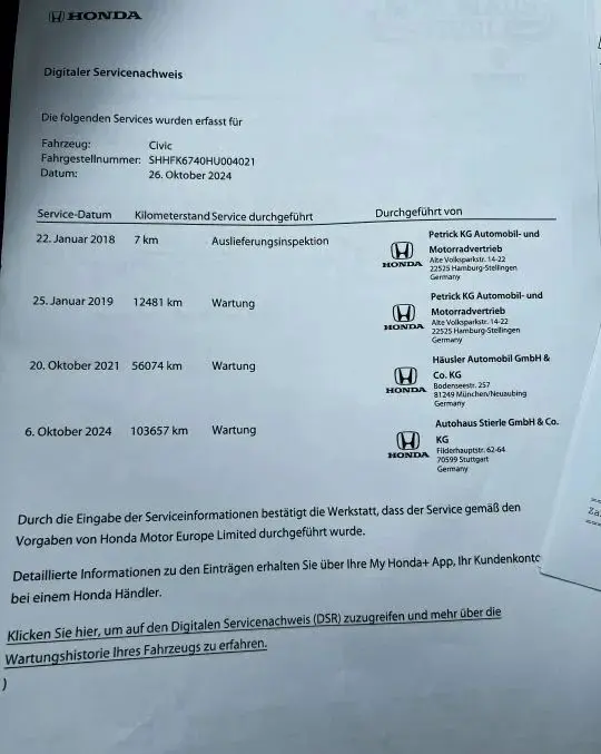 HONDA Civic 1.0 i-VTEC Turbo Executive