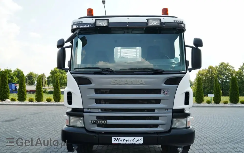 SCANIA P360 / 6X4 / SKRZYNIOWY 4.85 + HDS HIAB 211 E-6 HIDUO / UDŹWIG 7100KG / MAX WYSÓW 16.5 M / STEROWANIE RADIOWE 