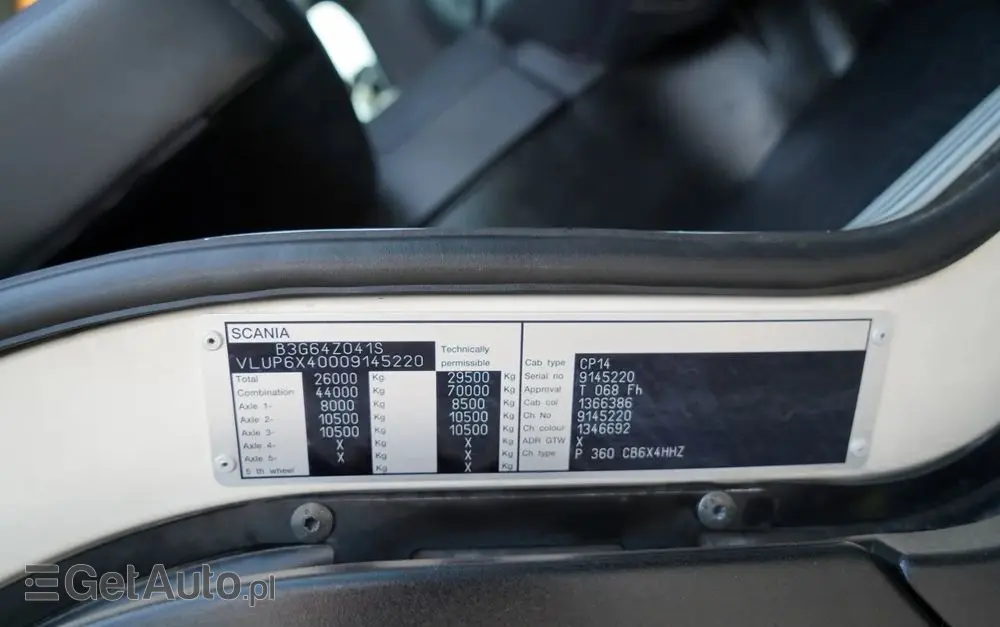 SCANIA P360 / 6X4 / SKRZYNIOWY 4.85 + HDS HIAB 211 E-6 HIDUO / UDŹWIG 7100KG / MAX WYSÓW 16.5 M / STEROWANIE RADIOWE 
