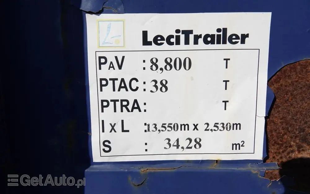 LECITRAILER NACZEPA PLATFORMA / + HDS HIAB 220 R F4- WYSÓW : 10 METRÓW 