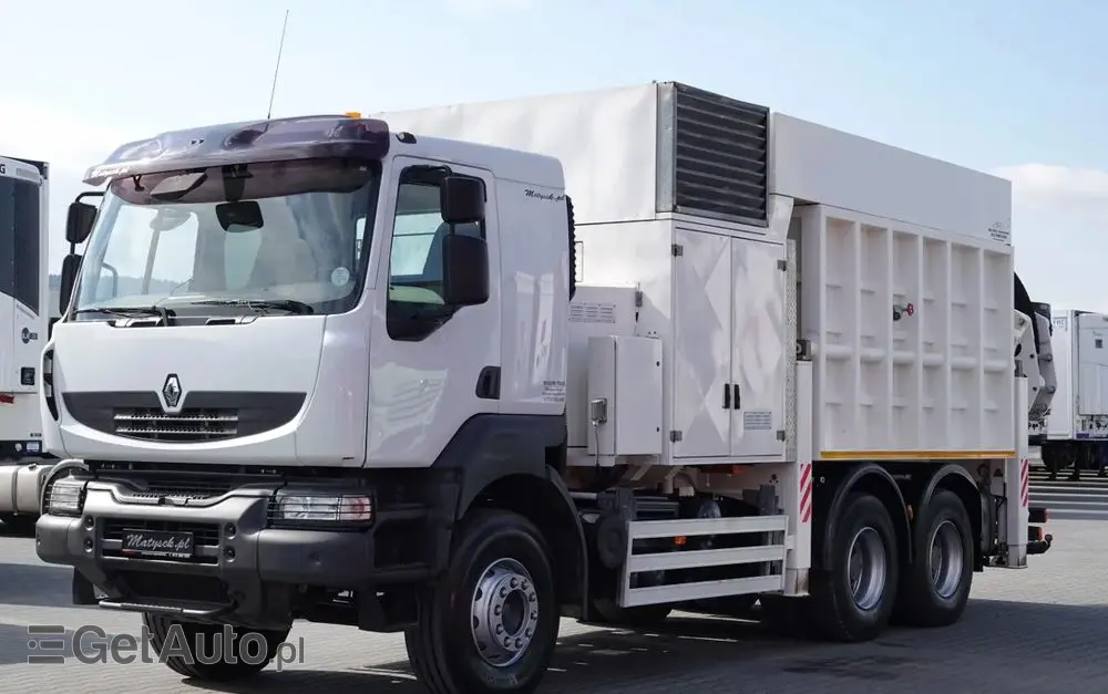 RENAULT KERAX 450 / 6x4 / KOPARKA SSAĄCA / MTS SAUGBAGGER 3A11T /ASENIZACYJNY / ŁADOWARKA PRÓŻNIOWA / WUKO / MŁOT / STEROWANIE RADIOWE 