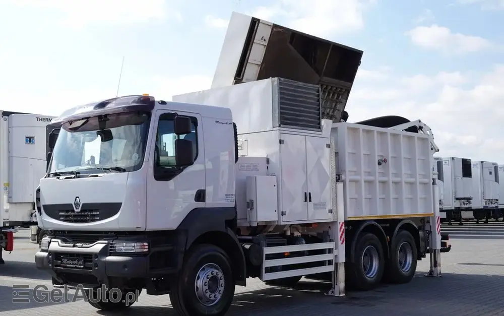 RENAULT KERAX 450 / 6x4 / KOPARKA SSAĄCA / MTS SAUGBAGGER 3A11T /ASENIZACYJNY / ŁADOWARKA PRÓŻNIOWA / WUKO / MŁOT / STEROWANIE RADIOWE 