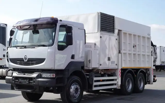 RENAULT KERAX 450 / 6x4 / KOPARKA SSAĄCA / MTS SAUGBAGGER 3A11T /ASENIZACYJNY / ŁADOWARKA PRÓŻNIOWA / WUKO / MŁOT / STEROWANIE RADIOWE 