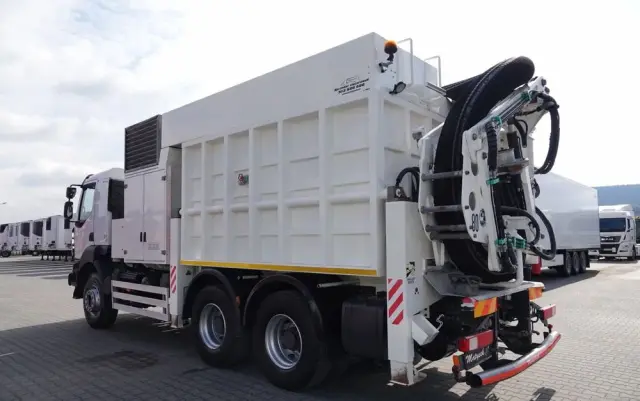 RENAULT KERAX 450 / 6x4 / KOPARKA SSAĄCA / MTS SAUGBAGGER 3A11T /ASENIZACYJNY / ŁADOWARKA PRÓŻNIOWA / WUKO / MŁOT / STEROWANIE RADIOWE 