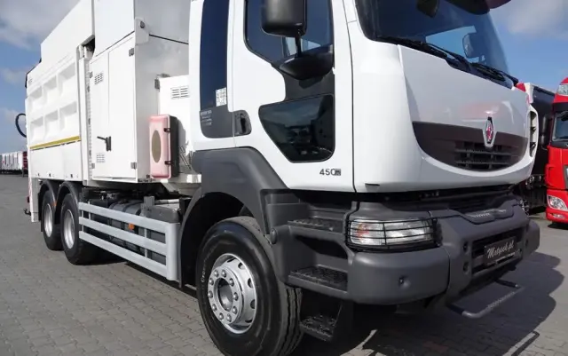 RENAULT KERAX 450 / 6x4 / KOPARKA SSAĄCA / MTS SAUGBAGGER 3A11T /ASENIZACYJNY / ŁADOWARKA PRÓŻNIOWA / WUKO / MŁOT / STEROWANIE RADIOWE 