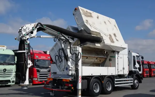 RENAULT KERAX 450 / 6x4 / KOPARKA SSAĄCA / MTS SAUGBAGGER 3A11T /ASENIZACYJNY / ŁADOWARKA PRÓŻNIOWA / WUKO / MŁOT / STEROWANIE RADIOWE 