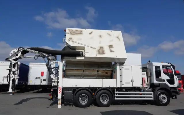 RENAULT KERAX 450 / 6x4 / KOPARKA SSAĄCA / MTS SAUGBAGGER 3A11T /ASENIZACYJNY / ŁADOWARKA PRÓŻNIOWA / WUKO / MŁOT / STEROWANIE RADIOWE 