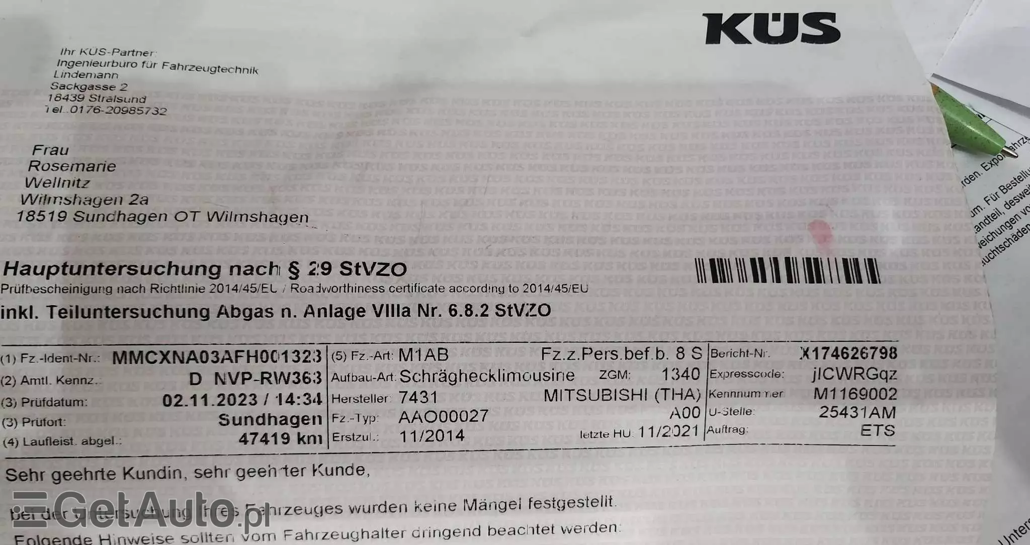 MITSUBISHI Space Star 1.2 Clear Tec Edition+